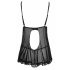 Cottelli - Babydoll cu volane (negru) 