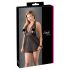 Cottelli Plus Size - babydoll din dantelă (negru) 