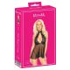 Babydoll Kissable cu guler din dantelă (negru) 