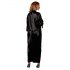 Cottelli - Halat de satin (negru)  - L/XL