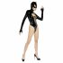 Body Batwoman cu mânecă lungă Black Velvet (negru)  - M