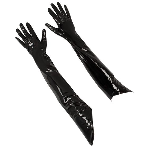 Black Level - mănuși lac extra lungi (negre) - M