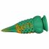 Dildo Caracatiță Octopuss - cu ventuză - 21 cm (verde-galben) 