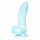 Serpent de Mare OgazR - dildo cu ventuză și textură - 17 cm (albastru cu alb) 