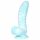 Serpent de Mare OgazR - dildo cu ventuză și textură - 17 cm (albastru cu alb) 