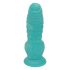 Serpent de Mare OgazR - dildo cu ventuză și textură - 17 cm (albastru cu alb) 