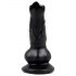 Animalorny - dildo penis de câine - 12cm (negru)