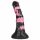 Bad Horse - dildo în formă de ham de cal din silicon - 18 cm (negru-roz)