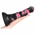 Bad Horse - dildo silicon pentru cai - 18cm (negru-roz) 