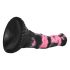 Bad Horse - dildo silicon pentru cai - 18cm (negru-roz) 