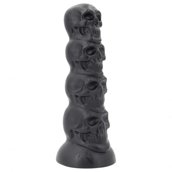 Dildo cu cranii - 22 cm (negru) 