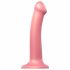 Strap-on-me Metallic Shine M - dildo prietenos cu pielea (roz metalic) 