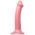 Strap-on-me Metallic Shine M - dildo prietenos cu pielea (roz metalic) 