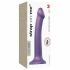 Strap-on-me Metallic Shine M - dildo prietenos cu pielea (mov metalic) 