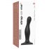 Dildo cu ventuză ondulat Strap-on-me Curvy S - negru 