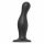 Strap-on-me Curvy L - dildo ondulat cu ventuză (negru) 