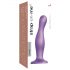 / Strap-on-me Curvy L - dildo ondulat, cu bază (mov)