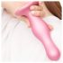 Strap-on-me Curvy S - dildo ondulat cu ventuză (roz) 