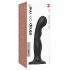 Dildo cu ventuză Strap-on-me P&G M - curb, negru 