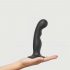 Dildo cu ventuză Strap-on-me P&G M - curb, negru 