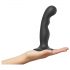 Dildo cu ventuză Strap-on-me P&G M - curb, negru 