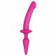 Strap-on-me Switch Semi-Realistic S - dildo silicon 2 în 1 (roz) 