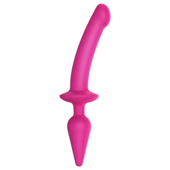 / Strap-on-me Swith Semi-Realistic L - Dildo din silicon 2în1 (roz)