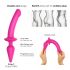 / Strap-on-me Swith Semi-Realistic L - Dildo din silicon 2în1 (roz)