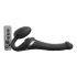 Strap-on-me S - vibrator cu fixare și pulsuri de aer - mic (negru) 