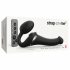 Strap-on-me S - vibrator cu fixare și pulsuri de aer - mic (negru) 