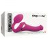 Vibrator cu aer pulse Strap-on-me S, mic, roz 