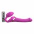 Vibrator cu centură și pulsații aer - M - roz 