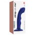 Strap-on-me M - vibrator impermeabil pulsatoriu pentru punctul G (albastru)