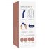 Strap-on-me M - vibrator impermeabil pulsatoriu pentru punctul G (albastru)