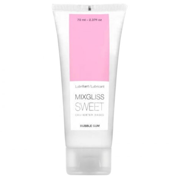 Mixgliss Sweet Bubble Gum - lubrifiant pe bază de apă - gumă de mestecat (70ml) 