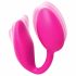 Wonderlove - vibrator clitoridian 2în1 cu acumulator (roz) 