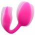 Wonderlove - vibrator clitoridian 2în1 cu acumulator (roz) 