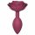 Love to Love Open Roses M - dildo anal din silicon (bordo) 