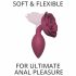 Love to Love Open Roses M - dildo anal din silicon (bordo) 