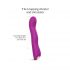 Vibrator pentru punctul G cu pulsuri și acumulator, Love to Love Swap (mov) 