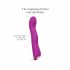 Vibrator pentru punctul G cu pulsuri și acumulator, Love to Love Swap (mov) 