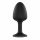 Dorcel Geisha Plug Diamond M - dildo anal cu piatră albă (negru) 