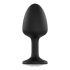 Dorcel Geisha Plug Diamond M - dildo anal cu piatră albă (negru) 