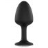 Dorcel Geisha Plug Diamond M - dop anal cu piatră albă (negru)