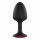 Dorcel Geisha Plug Ruby M - dildo anal cu piatră roz (negru) 