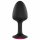 Dorcel Geisha Plug Ruby M - dildo anal cu piatră roz (negru) 