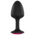 Dorcel Geisha Plug Ruby M - dop anal cu piatră roz (negru)