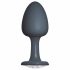 Dorcel Geisha Plug Diamond L - dildo anal cu piatră albă (negru) 