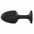 Dorcel Geisha Plug Diamond L - dildo anal cu piatră albă (negru) 