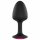 Plug anal Dorcel Geisha Ruby L cu piatră roz (negru)